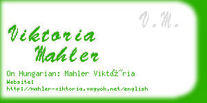 viktoria mahler business card